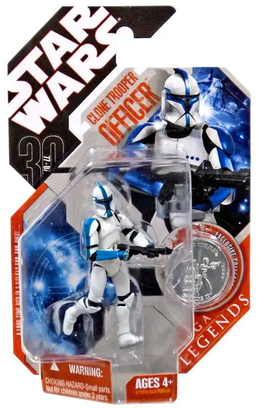 Star Wars 30th Anniversary Saga Legends Clone Trooper Officer (Blue)