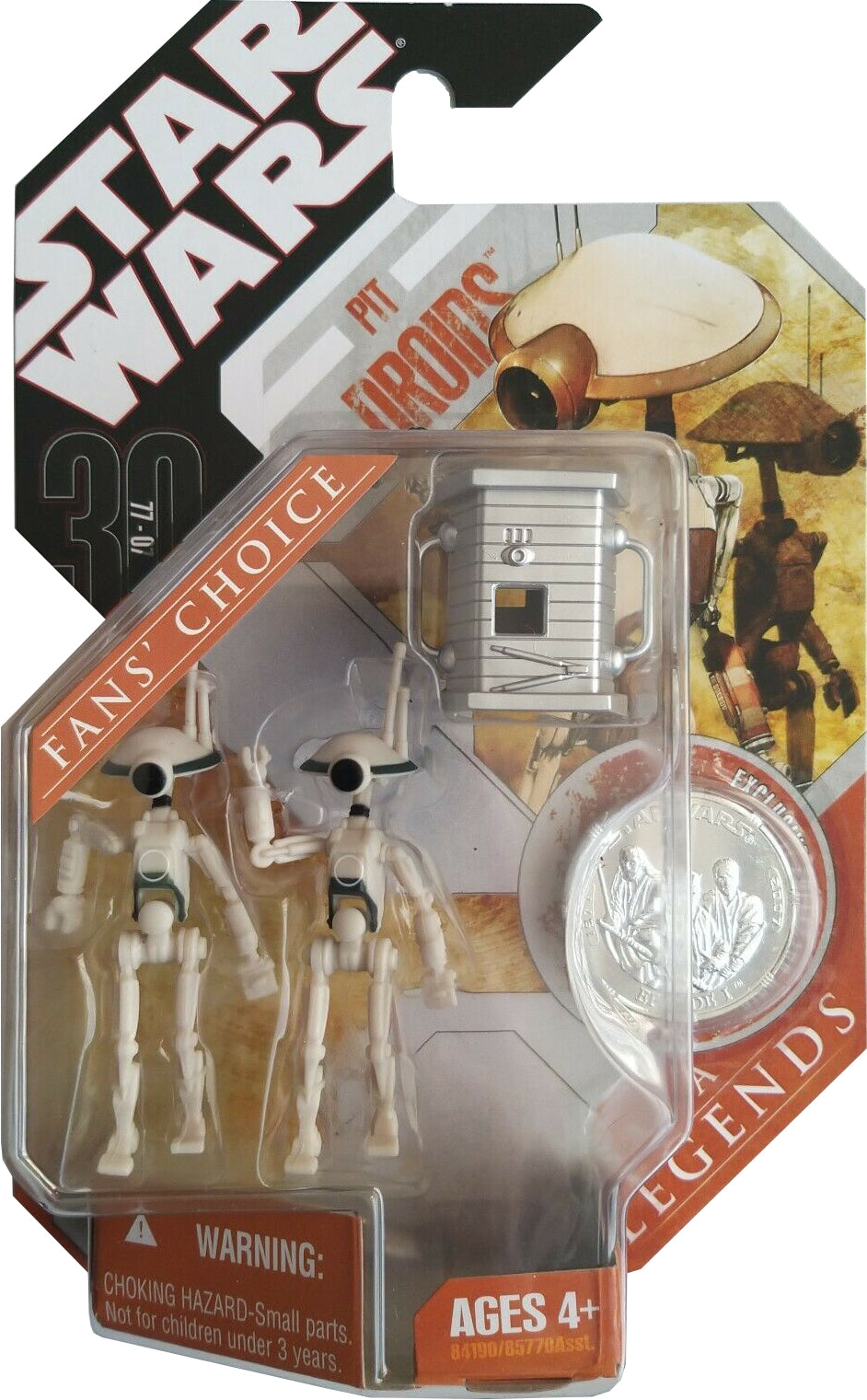 Star Wars 30th Anniversary Saga Legends Pit Droids Action Figure (White)