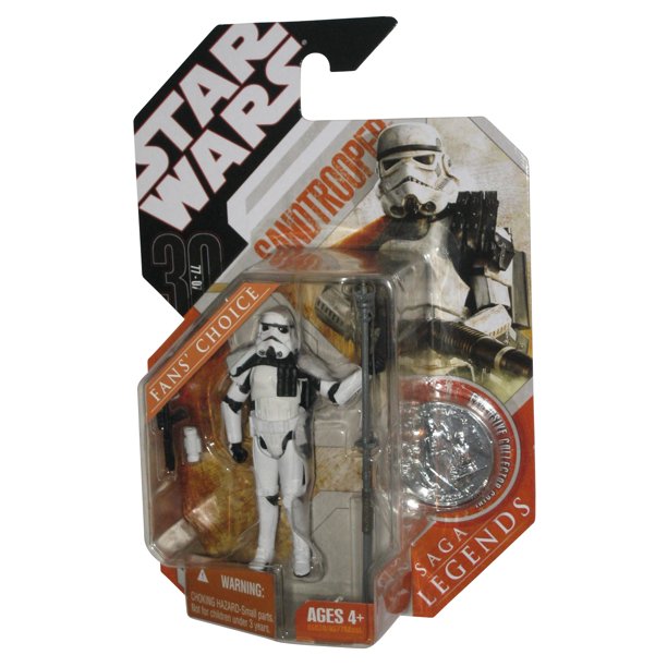 Star Wars 30th Anniversary Saga Legends Sandtrooper Action Figure (Silver Coin)