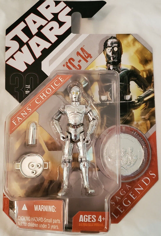 Star Wars 30th Anniversary Saga Legends TC-14 Action Figure (Silver Coin)