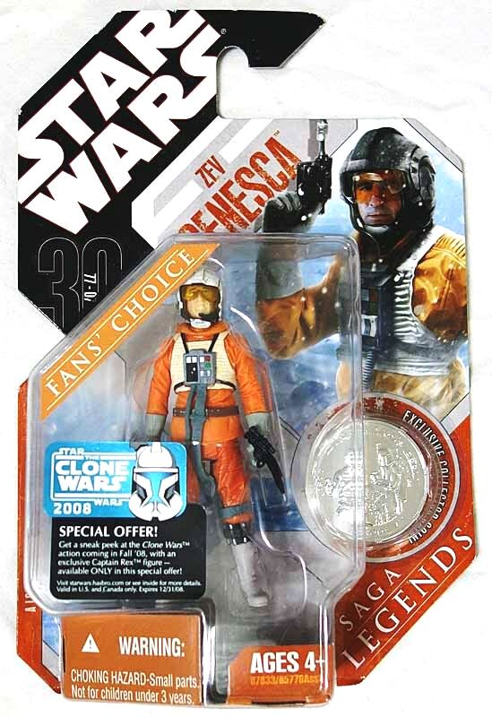 Star Wars 30th Anniversary Saga Legends ZEV Senesca Action Figure (Silver Coin)