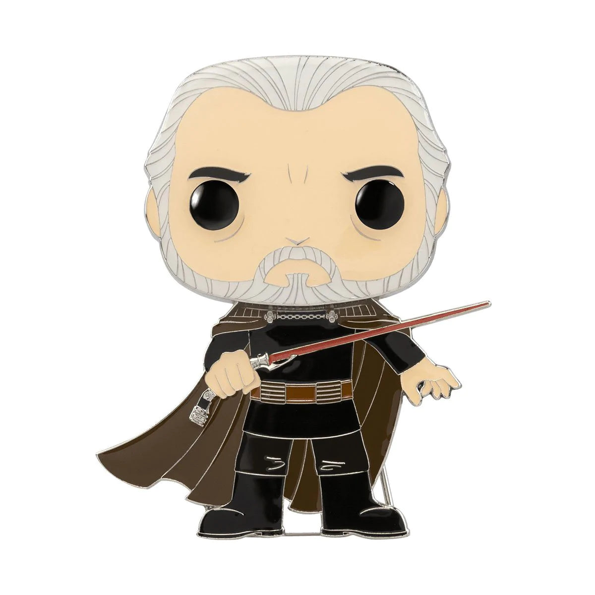 Star Wars Count Dooku 4inch Pop! Enamel Pin