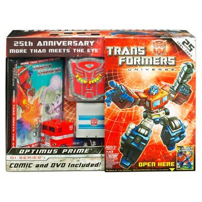 Transformers 25th Anniversary G-1 Series Comic & DVD Optimus Prime