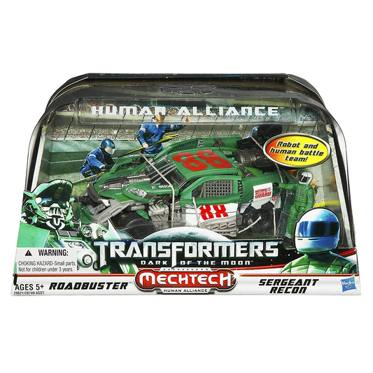 Transformers 3 Dark of The Moon Exclusive Human Alliance Roadbuster with Sergeant Recon
