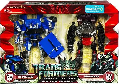 Transformers Revenge of The Fallen Autobot Blowpipe vs Decepticon Sideways Action Figure
