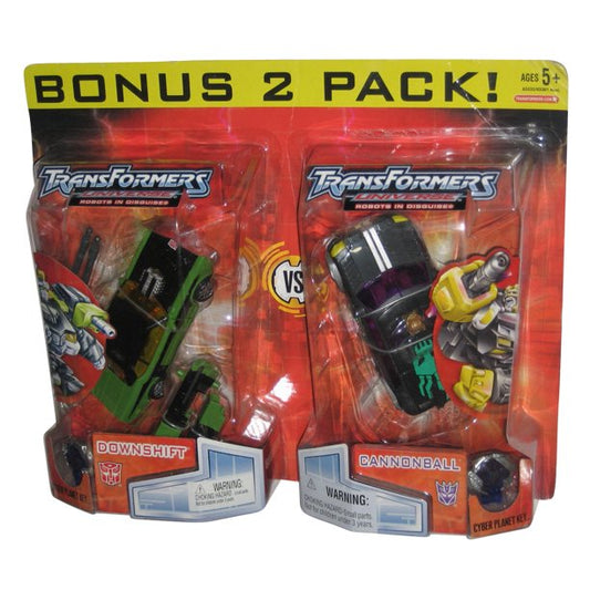 Transformers Universe Downshift & Cannonball Toy Figure Bonus 2-Pack w/ Cyber Planet Keys