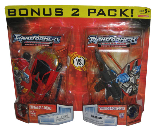 Transformers Universe Excellion&Thundercracker Toy Figure Bonus 2-Pack w/ Cyber Planet Keys