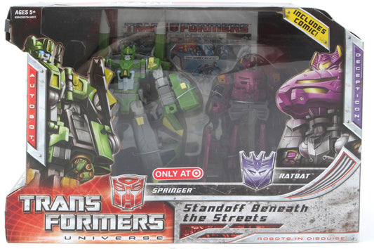 Transformers Universe Standoff Beneath the Streets Springer vs Ratbat