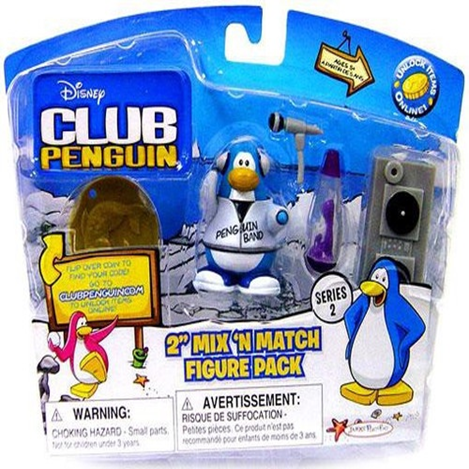 Club Penguin Mix N Match Series 2 Band Member Party Pack Mini Figure Set