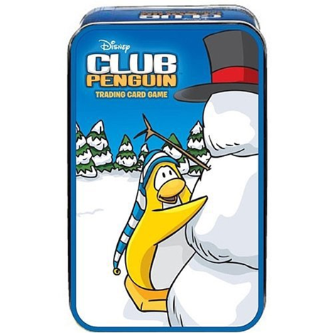 Club Penguin Trading Card Game Collectors Tin with 54 Cards