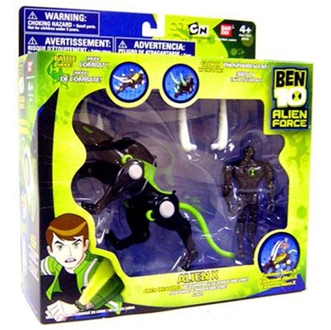 Bandai Toys Ben 10 Alien Force Alien Creatures Alien X Action Figure Set