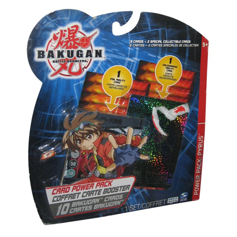 Bakugan Battle Brawlers Pyrus Card Power Pack With 10 Cards