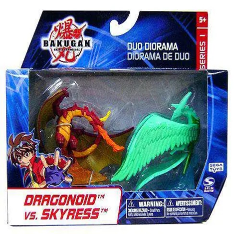 Bakugan Duo Diorama Dragonoid vs Skyress Figure