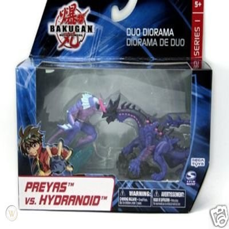 Bakugan Duo Diorama Preyas vs Hydranoid Figure