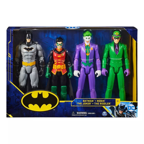 DC Universe 12inch Action Figures 4 Pack( Batman, Robin, The Joker and The Riddler)