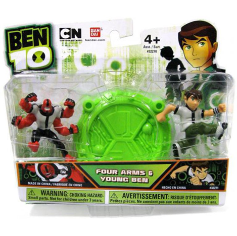 Ben 10 Four Arms & Young Ben Mini Figure. 2 Pack
