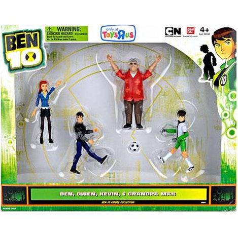 Ben 10 Soccer Ben. Gwen. Kevin & Grandpa Max Action Figure 4-Pack