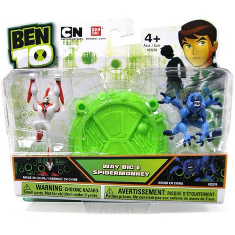 Ben 10 Way Big & Spidermonkey Mini Figure 2-Pack