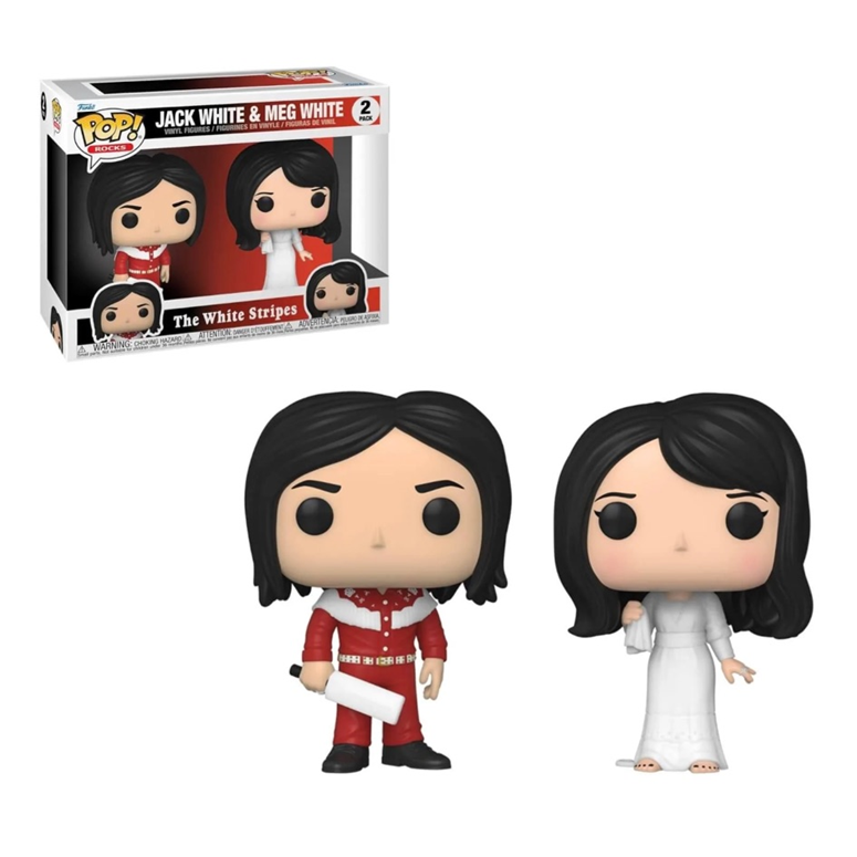 Funko Pop Rocks: The White Stripes Jack White and Meg White Vinyl Figures 2-Pack