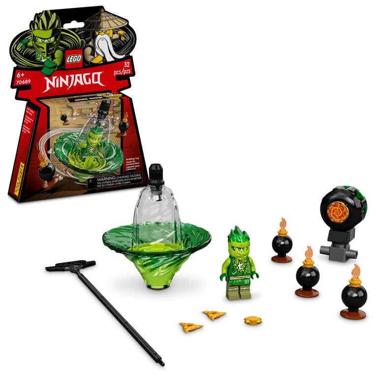 LEGO NINJAGO Lloyd’s Spinjitzu Ninja Training 70689 Spinning Toy Building Kit with NINJAGO Lloyd (32 Pieces)