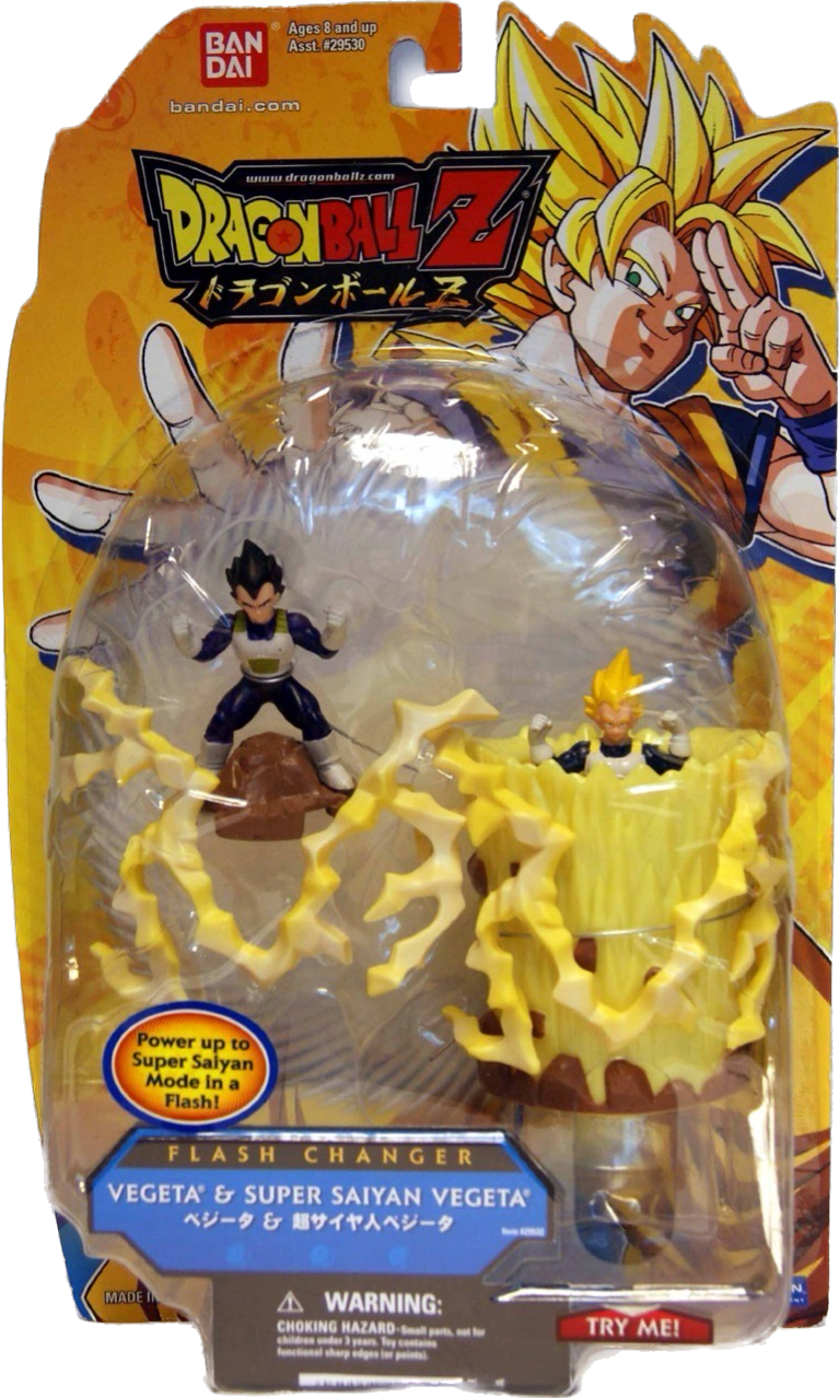 Dragon Ball Z Flash Changer Vegeta & Super Saiyan Vegeta Figure