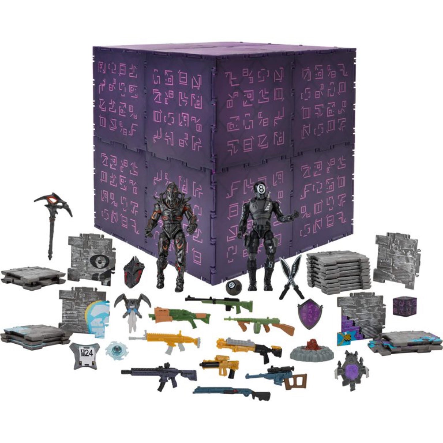 Fortnite Large Vending Machine 8-Ball and Ruin Action Figures