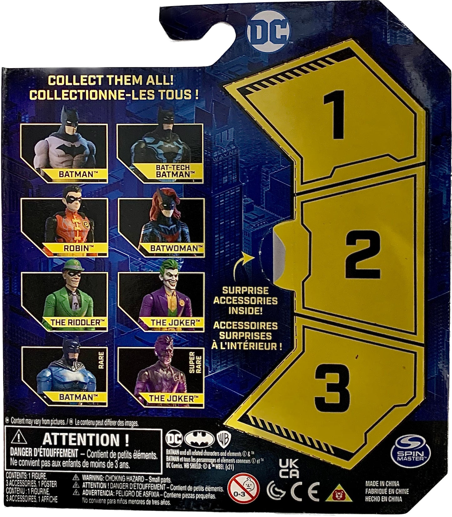 DC Comics Batman 4" Action Figure Translucent Blue “Rare”