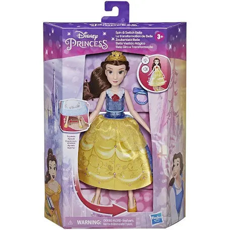 Disney Princess Spin and Switch Belle, Quick Change Fashion Doll