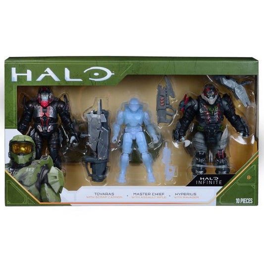 HALO - World Of Halo 3 Figure Pack - Tovaras. Master Chief. and Hyperius Action Figure