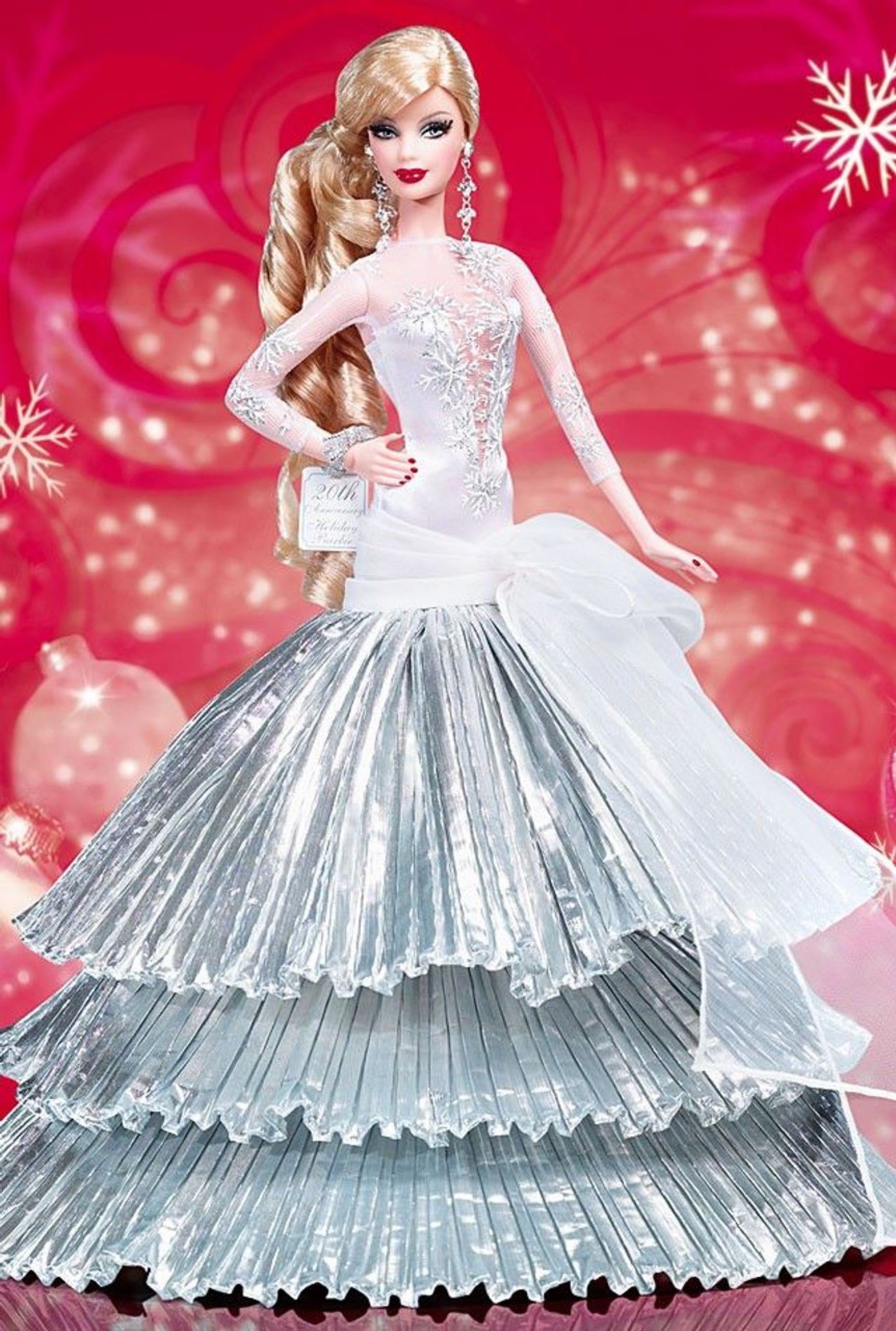 2008 Holiday Barbie Doll Pink Label Barbie Collector