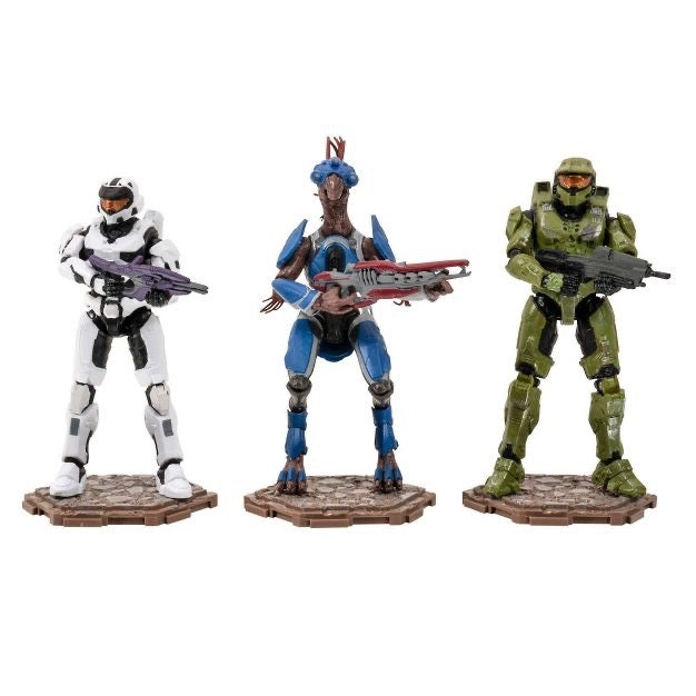 Halo Infinite: 3 Figure Pack Master Chief - Jackal Sniper - Spartan MK VII