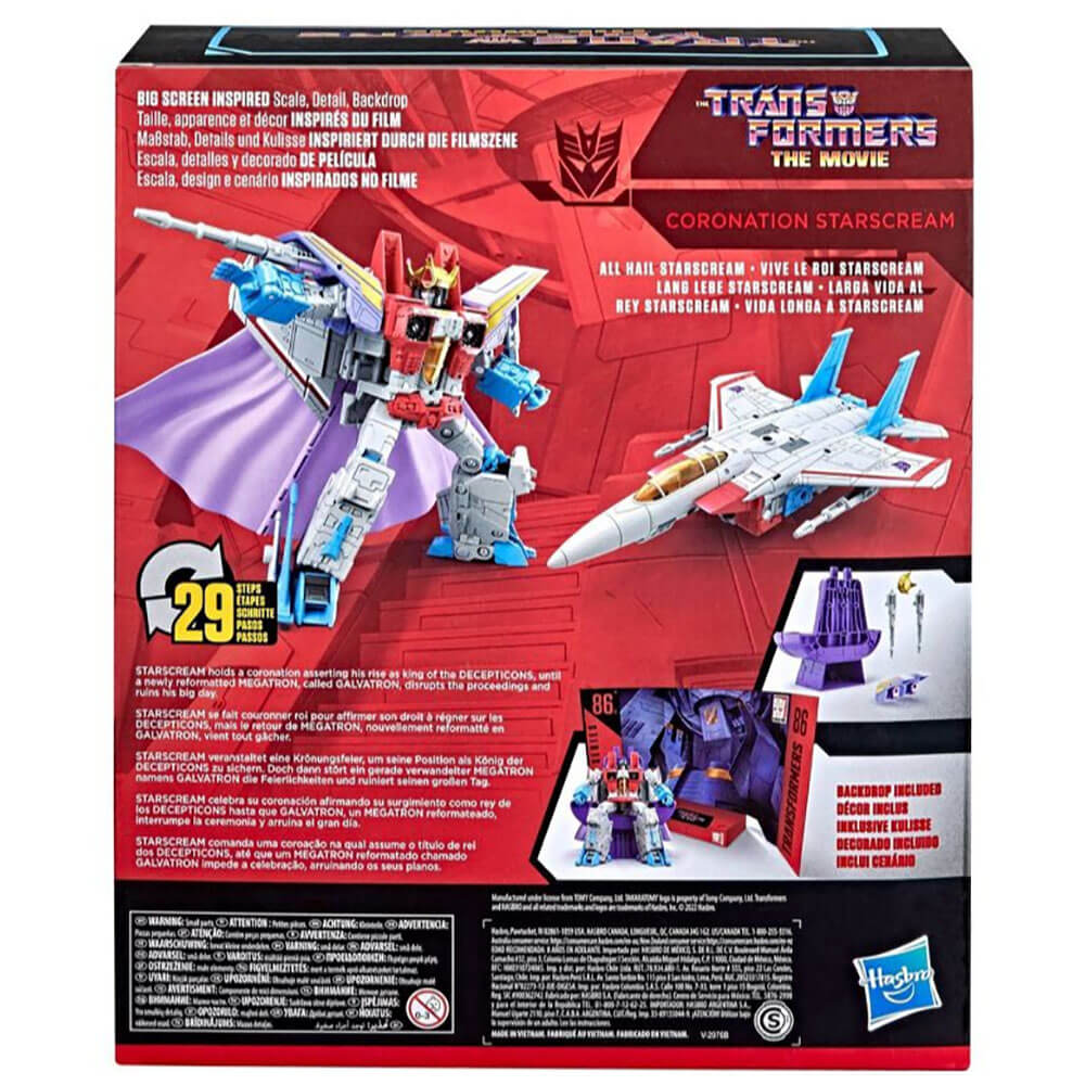 TRANSFORMERS STUDIO SERIES LEADER FIGURE 86 CORONATION STARSCREAM