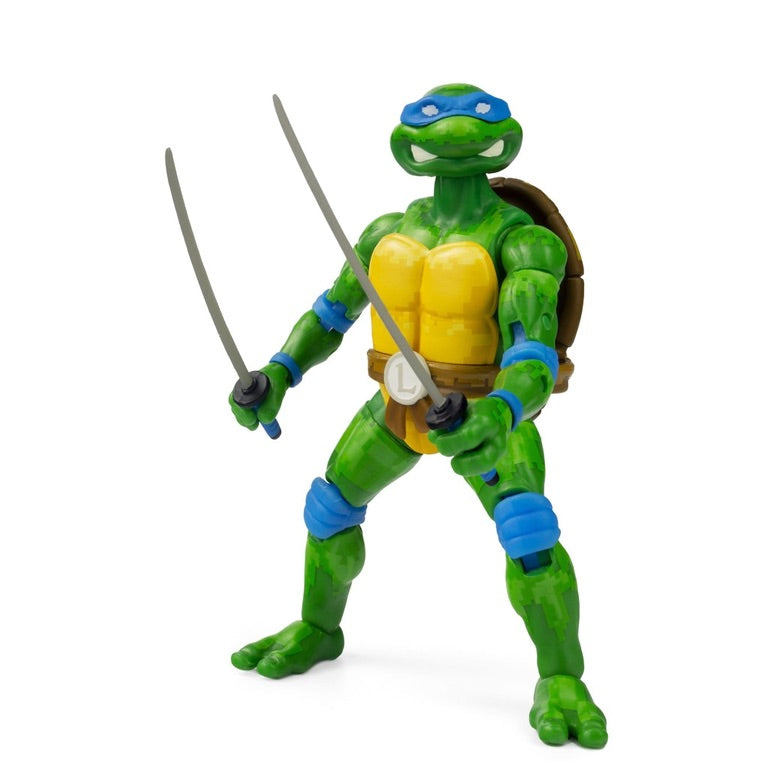The Loyal Subjects Teenage Mutant Ninja Turtles Leo Arcade Game BST AXN 5-in Action Figure GameStop Exclusive