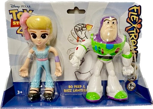 Disney Pixar Toy Story 4 Flextreme Buzz Lightyear & Bo Peep Bendable Figure