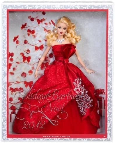 2012 Holiday Barbie Doll Pink Label Barbie Collector