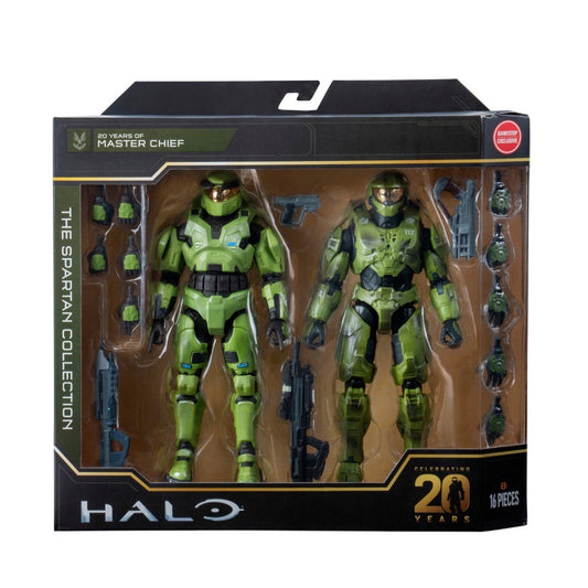 Halo Master Chief 20th Anniversary Spartan Collection Set 6.5-in Action Figure GameStop Exclusive