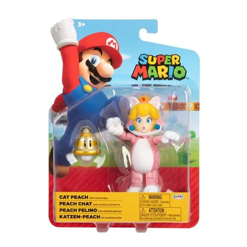 Super Mario World of Nintendo 4” Cat Peach with Super Bell Figure