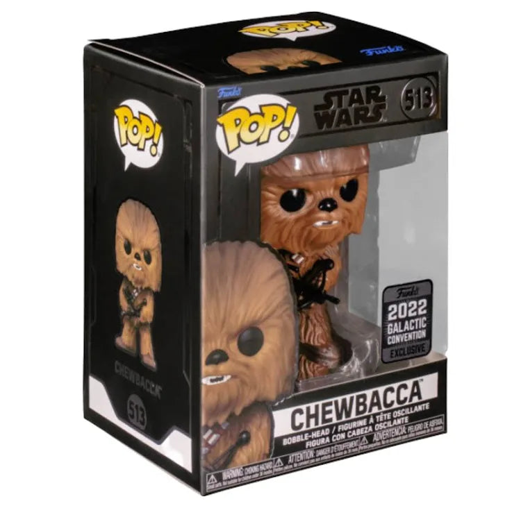 Funko Pop Star Wars 2022 Galactic Convention Exclusive Chewbacca #513