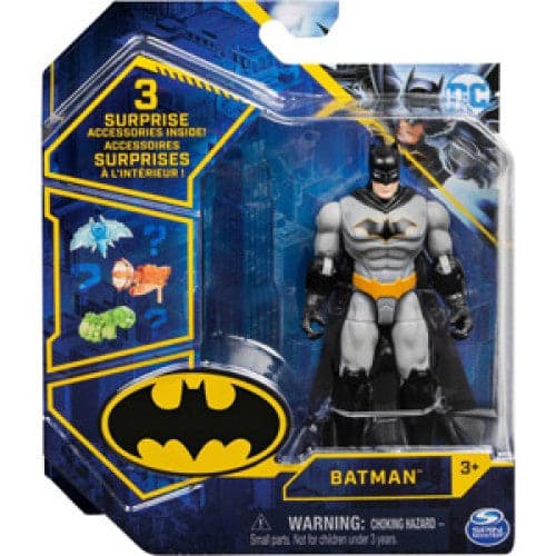 DC Batman: 4" Action Figure with 3 Mystery Accessories Assortment