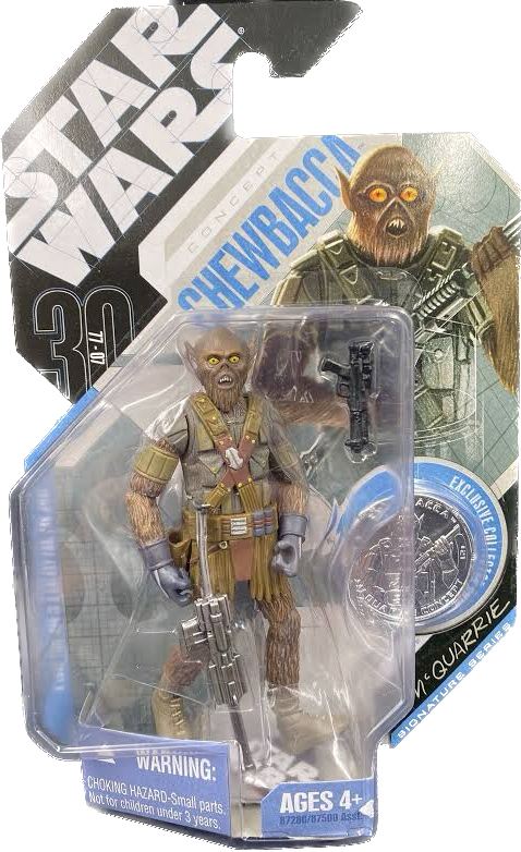 Star Wars 30th Anniversary Concept Chewbacca Action Figure (Silver Coin)