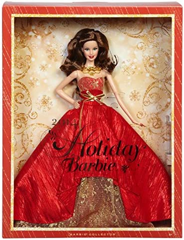 2014 Holiday Barbie (brown  hair)