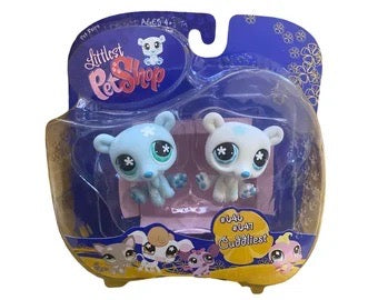 Littlest Pet Shop Cuddliest Toy Figure Set #646/#647