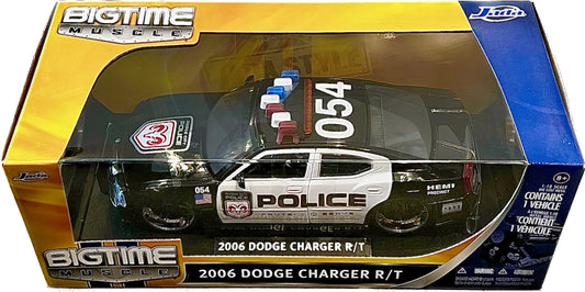 Jada Big Time Muscle 1:18 Die-Cast 2006 Dodge Charger R/T Police Car