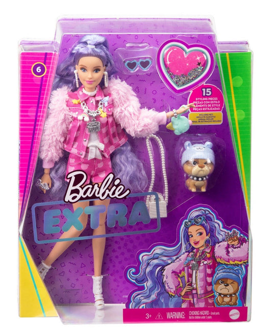 Mattel Barbie Extra Doll Millie with Periwinkle Hair