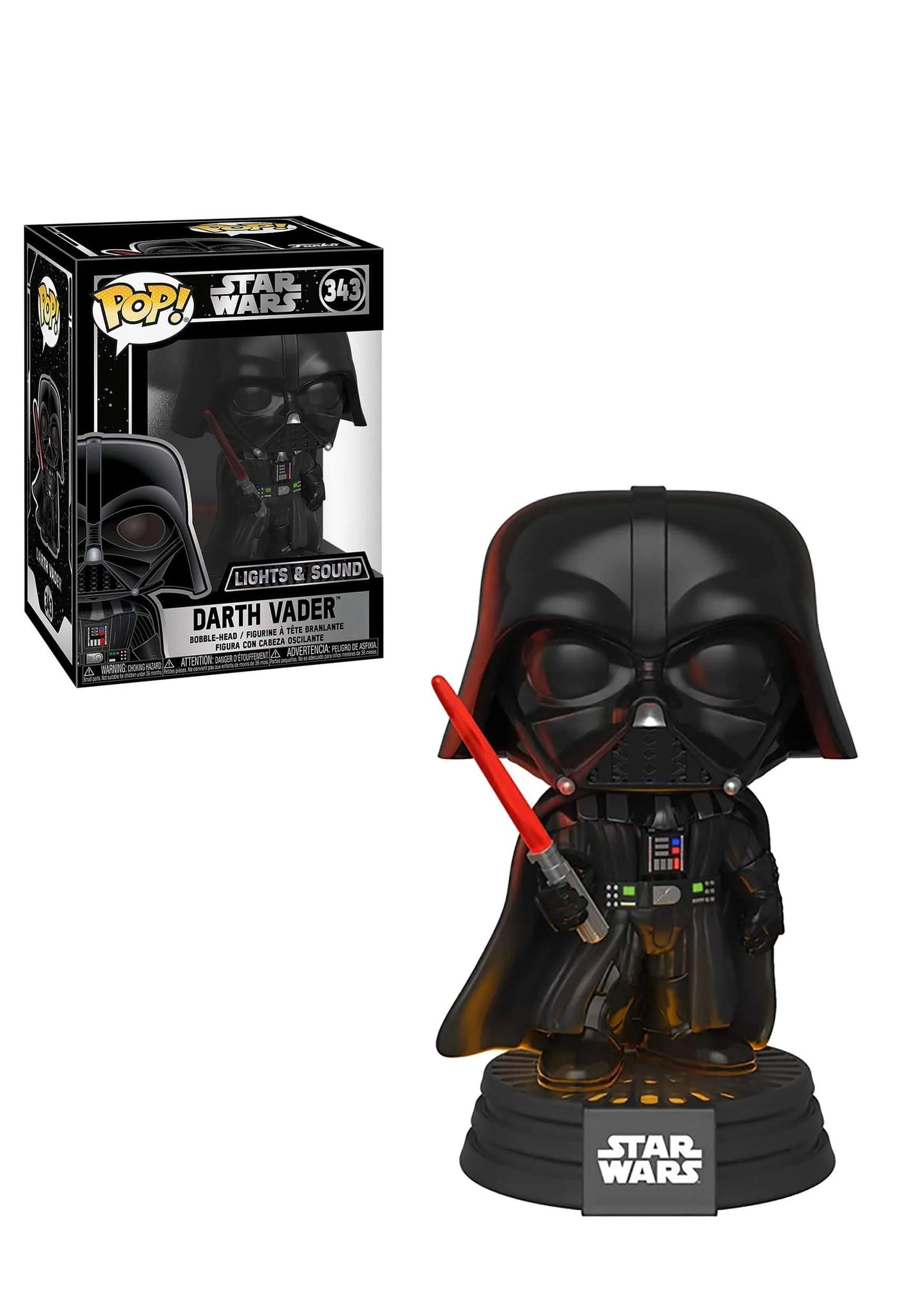 Funko Pop Star Wars 343 Darth Vader Lights &Sound