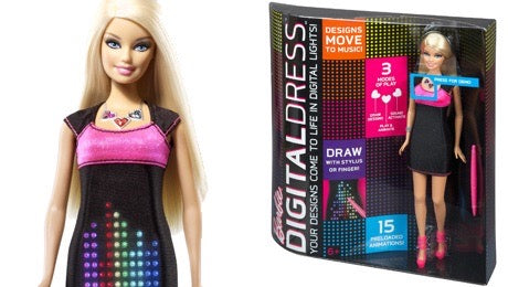 Barbie Doll with Customizable Design Digital Light-up Dress