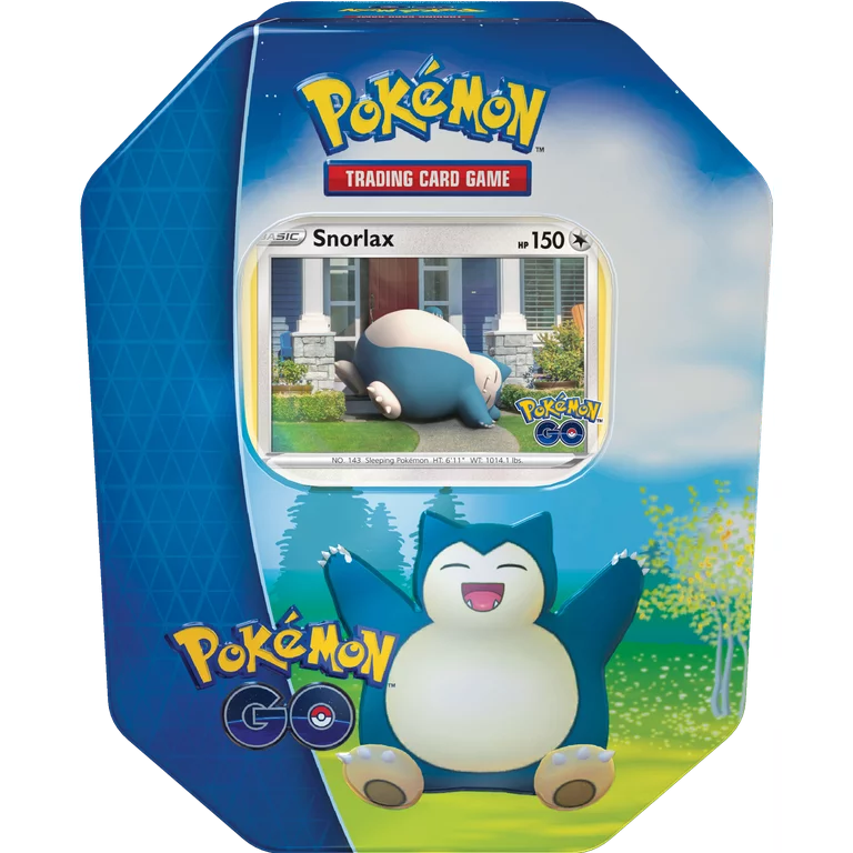 Pokémon Trading Card Game: Pokemon GO Tins 3 Tins chosen from Snorlax, Pikachu or Blissey