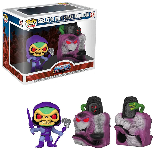 Funko POP! Town: Masters of the Universe Skeletor with Snake Mountain 3.75-in Vinyl Figure #23