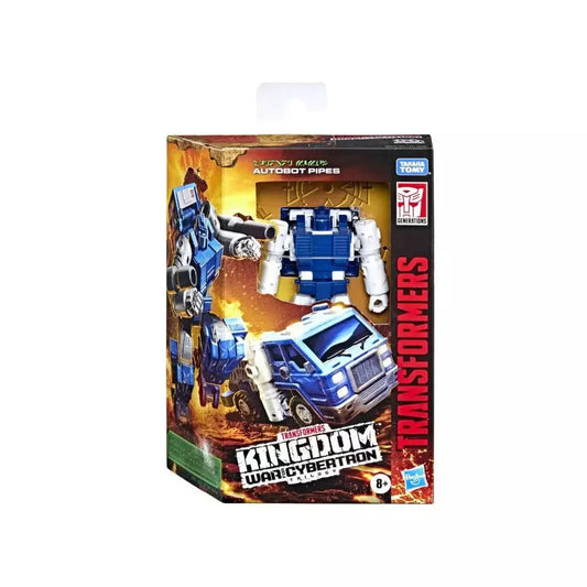 Transformers War for Cybertron Kingdom Deluxe Pipes Auction Figure