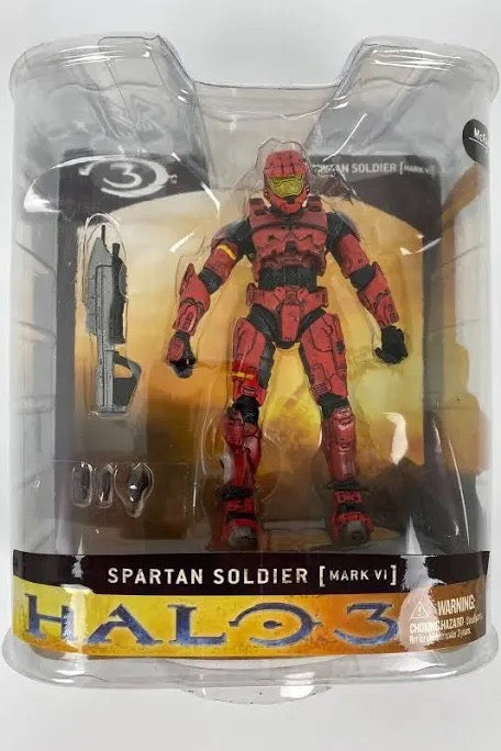 McFarlane Toys Halo 3 Series 1 Spartan Soldier MARK VI Action Figure [Red]